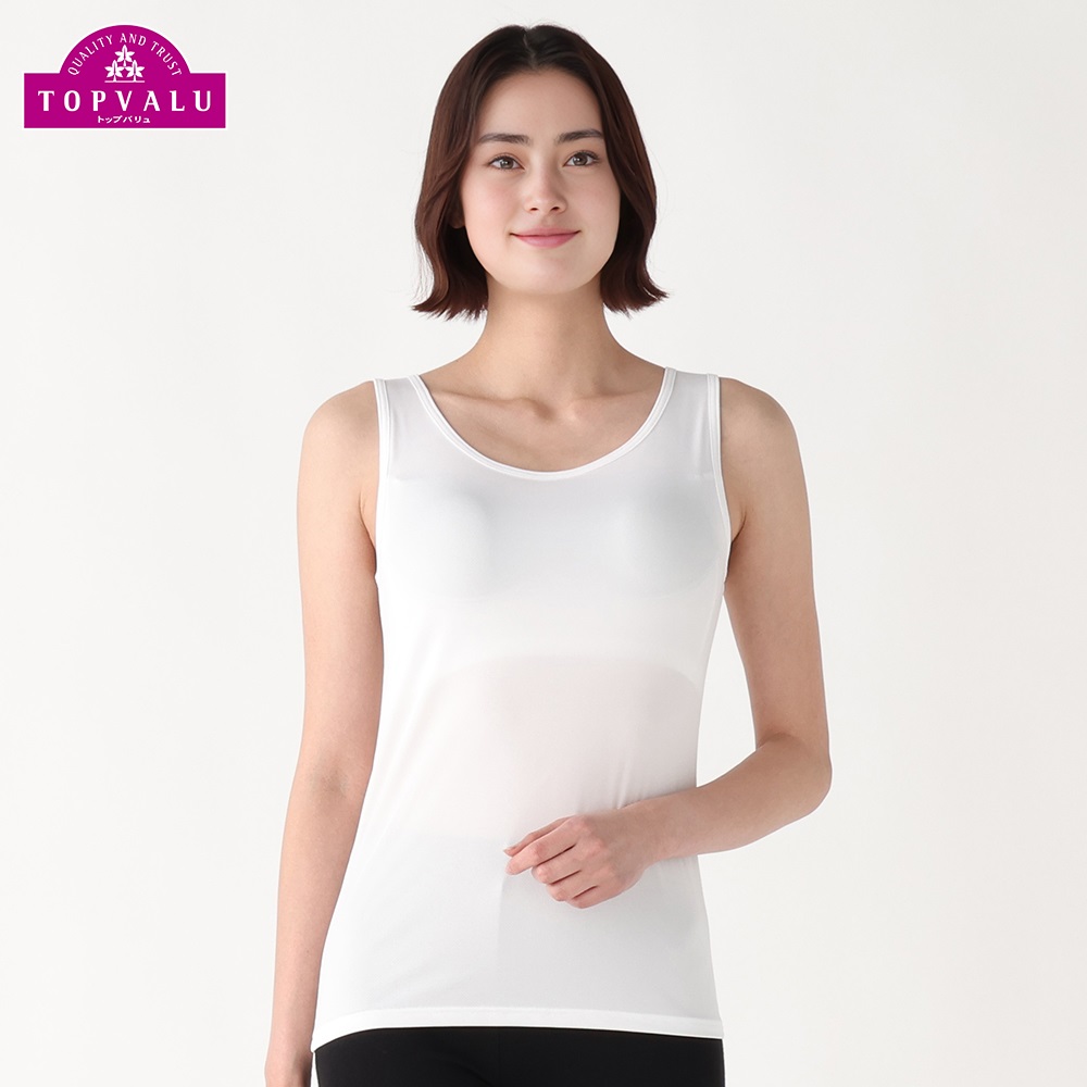 モールドカップ付タンクトップ レディス (hk)(シロ-XL)