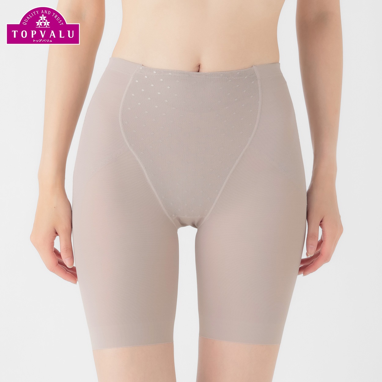メッシュ サポートボトム（セミロング丈） レディス トップバリュ Mirai Beauty(ミライビューティ)(Ａベ－ジュ-L)