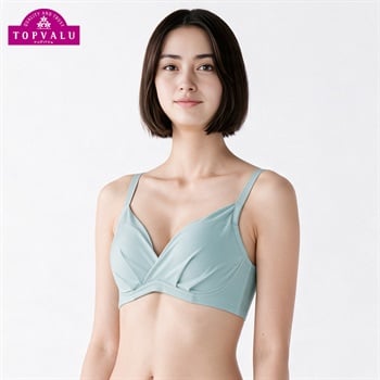 よせ上げバストノンワイヤーブラ レディス トップバリュ Mirai Beauty(ミライビューティ)(Ａミドリ-M)