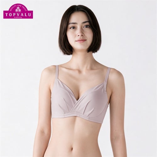 よせ上げバストノンワイヤーブラ レディス トップバリュ Mirai Beauty(ミライビューティ)(ウスベ－ジュ-M)