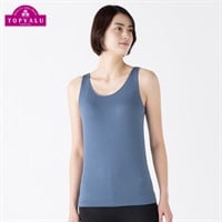 コラーゲン成分配合繊維使用 タンクトップ レディス(Ａアオ-M)
