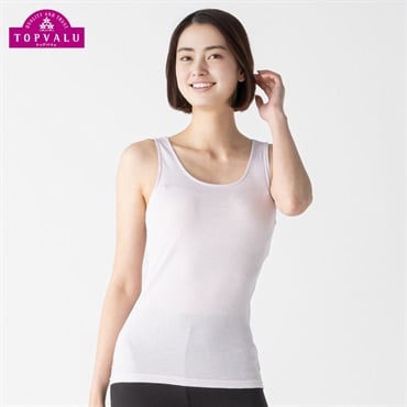 COOLコットン タンクトップ レディス トップバリュ PEACE FIT(ピースフィット)(Ａウスムラサキ-S)