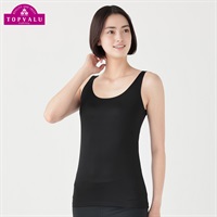 SilkyFACT シームレスタイプ タンクトップ レディス トップバリュ PEACE FIT(ピースフィット) (hk)(クロ-S)