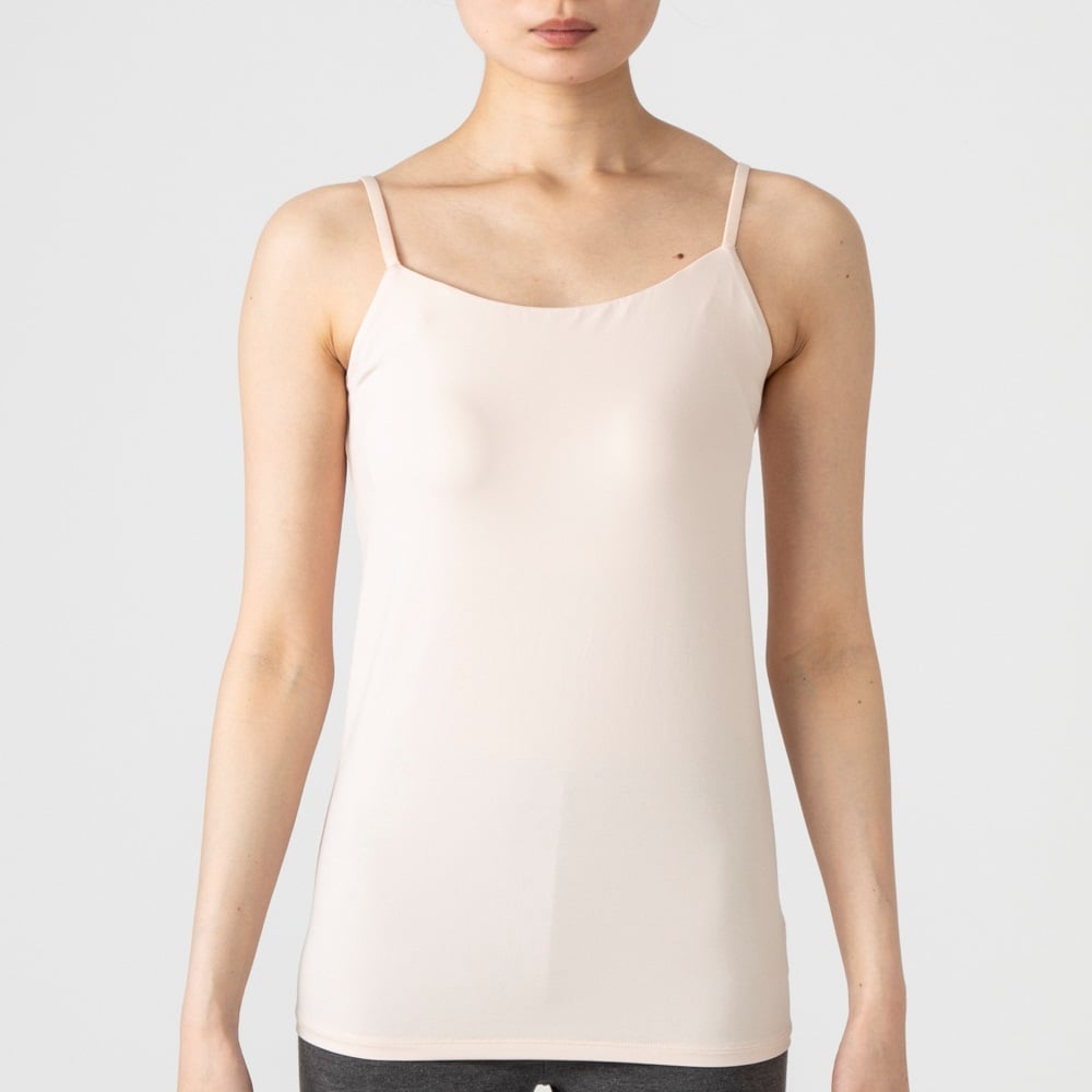 SilkyFACT モールドカップ付 キャミソール レディス トップバリュ PEACE FIT(ピースフィット)(ウスベ－ジュ-M)