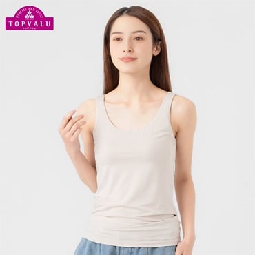 SilkyFACT モールドカップ付タンクトップ レディス トップバリュ PEACE FIT(ピースフィット)(Ａウスベ－ジュ-S)