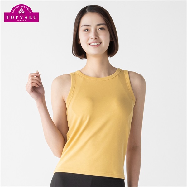 SilkyFACTコットン モールドカップ付 アメリカンスリーブ  レディス トップバリュ PEACE FIT(ピースフィット)(Ａコイキイロ-2XL)