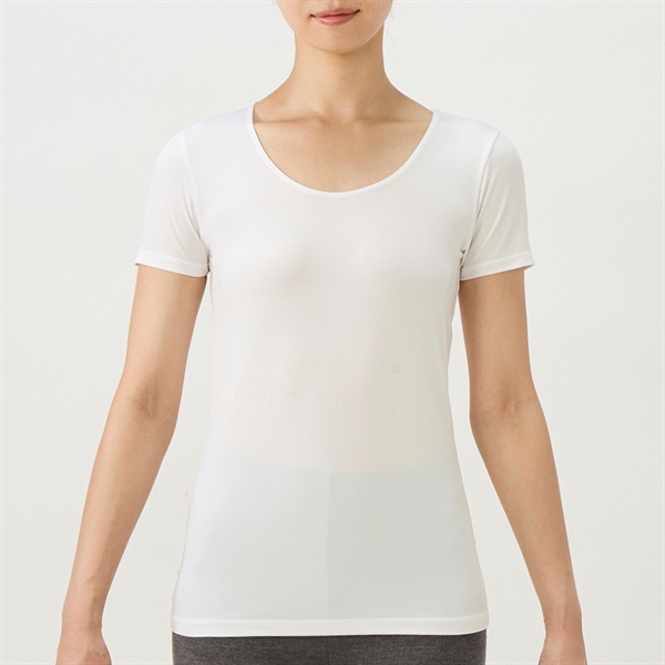 SilkyFACT×ピップエレキバン ３分袖 ６粒（背面）・１枚入 レディス トップバリュ PEACE FIT(ピースフィット)(オフ-M)