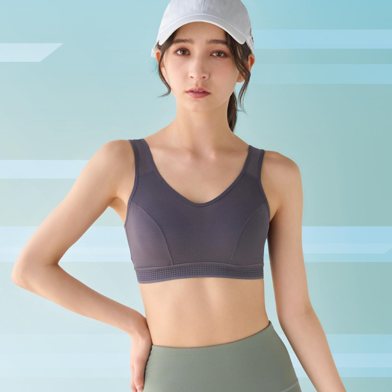 DRYハーフトップ Uバック レディス トップバリュ BODY SWITCH(ボディスイッチ)(チャコ－ルグレ－-XL)
