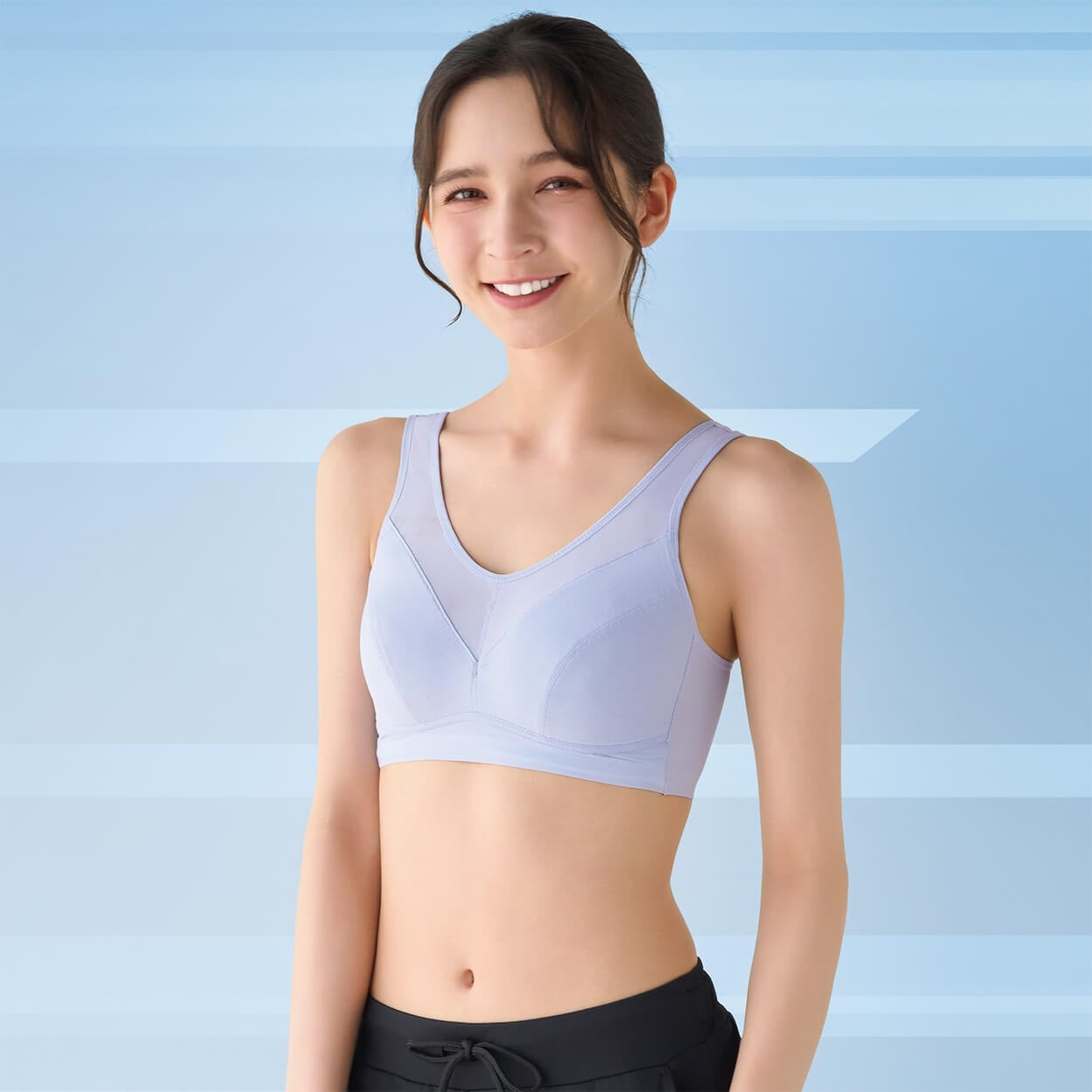 DRYライトハーフトップ Uバック レディス トップバリュ BODY SWITCH(ボディスイッチ)(ウスアオ-2XL)
