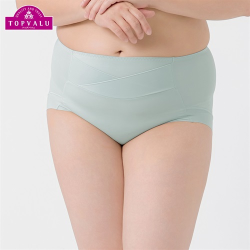 ぽちゃラクすっきり ペアショーツ レディス トップバリュ Mirai Beauty(ミライビューティ)(Ａミドリ-2XL)