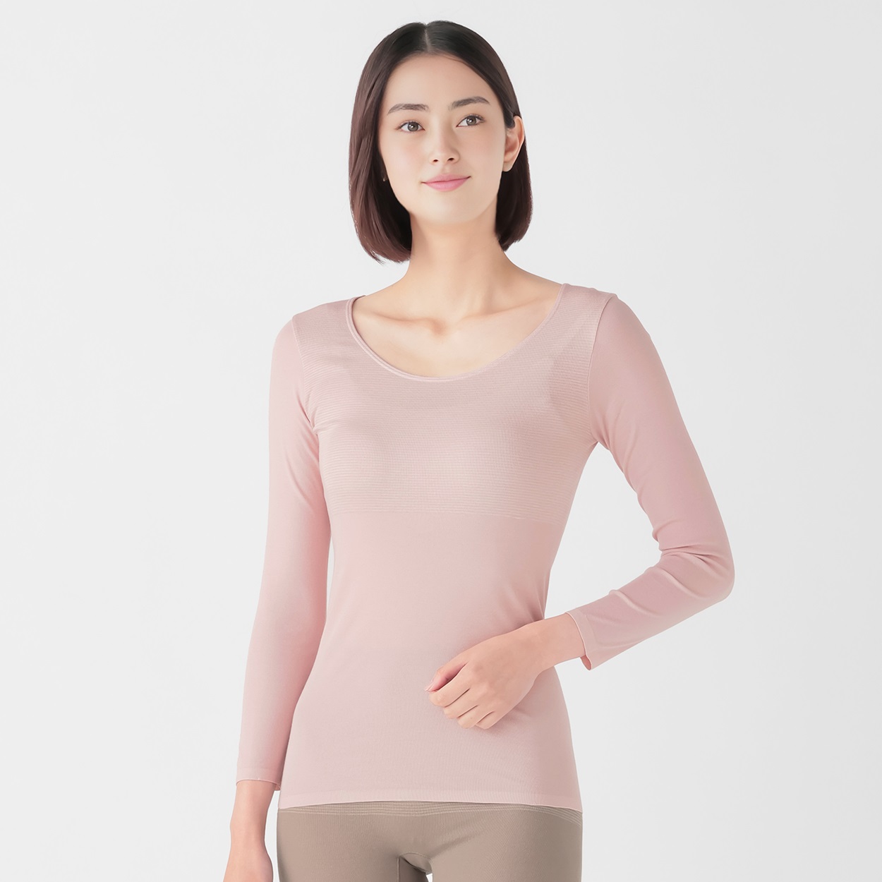 GUNZE(グンゼ) 8分袖インナー ホットマジック 集中保温 レディス