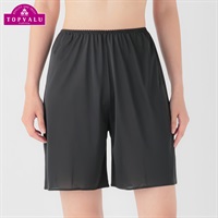 SilkyFACTランジェリー キュロット45cm丈 レディス トップバリュ PEACE FIT(ピースフィット)(クロ-Mｰ45)