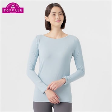 SilkyFACT UV対策長袖Tシャツ レディス トップバリュ PEACE FIT(ピースフィット)(Ａウスアオ-S)