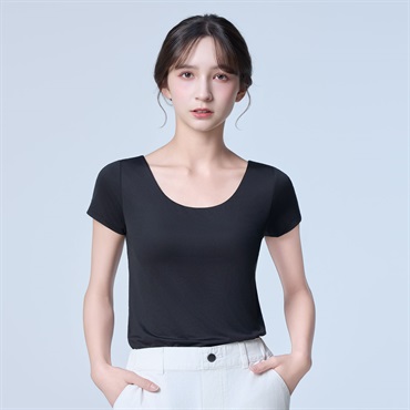 SilkyFACT モールドカップ付 3分袖 レディス トップバリュ PEACE FIT(ピースフィット)