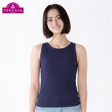 SilkyFACTCOTTON モールドカップ付 アメリカンスリーブ レディス トップバリュ PEACE FIT(ピースフィット)(コイアオ-S)