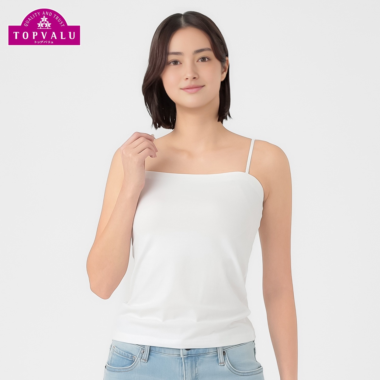 SilkyFACTコットン モールドカップ付チューブトップ レディス トップバリュ PEACE FIT(ピースフィット)(オフ-2XL)
