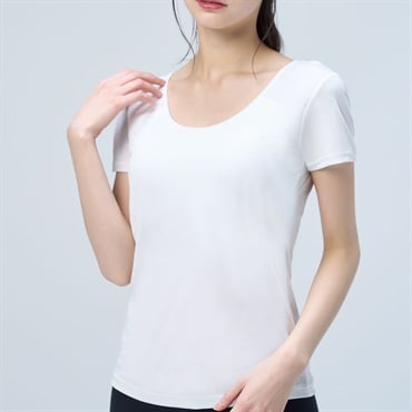 COOLコットン カップ付 3分袖 レディス トップバリュ PEACE FIT(ピースフィット)