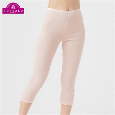 COOLコットン 7分丈ボトム レディス トップバリュ PEACE FIT(ピースフィット)(ベ－ジュ-S)