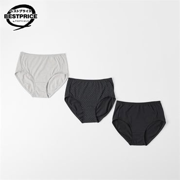 ３Pショーツドット柄 ふつう丈 レディス トップバリュ ベストプライス(TOPVALU BESTPRICE) (hk)