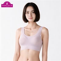 しめつけからの解放 ひびきにくいハーフトップ レギュラータイプ レディス トップバリュ Mirai Beauty(ミライビューティ)(Ａウスムラサキ-M)