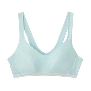 GUNZE(グンゼ) ノンワイヤーブラジャー 胸汗をキャッチ クールマジック レディス(ウスアオ-M)