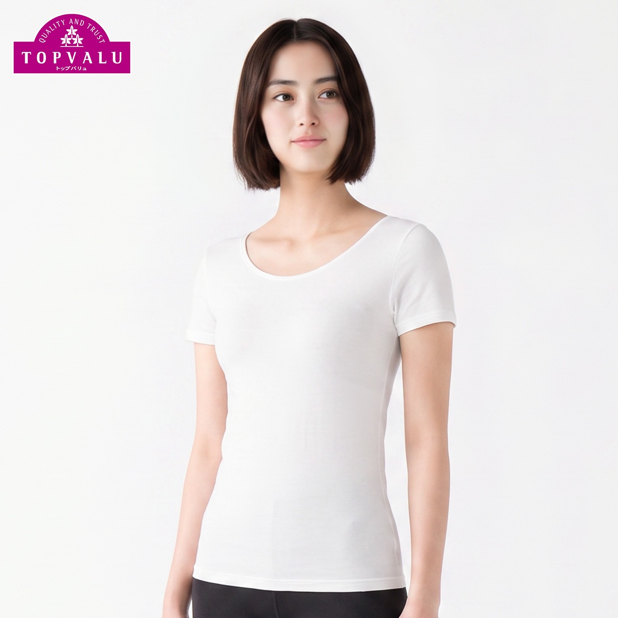 WARM 3分袖 レディス トップバリュ PEACE FIT(ピースフィット)(オフ-M)
