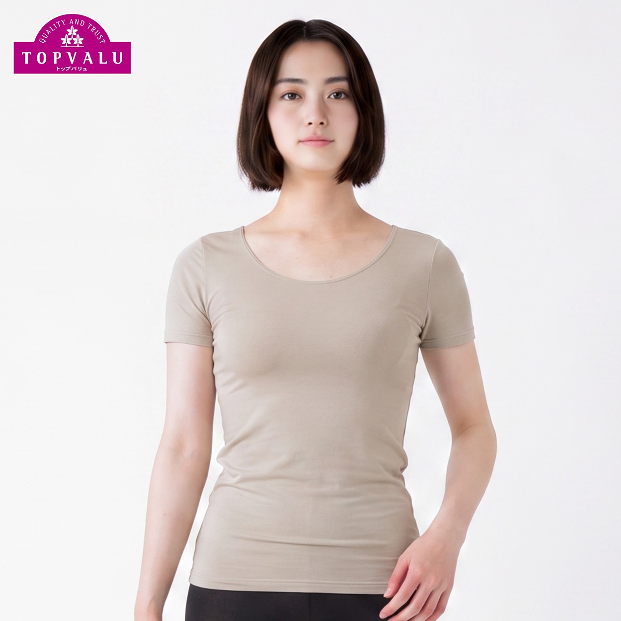 WARM 3分袖 レディス トップバリュ PEACE FIT(ピースフィット)(ウスチャ-2XL)