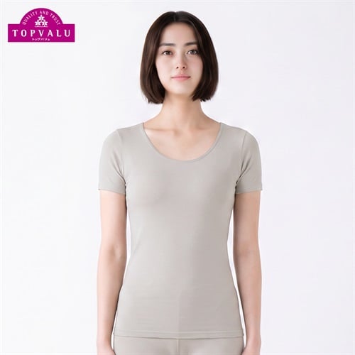 WARM 3分袖 レディス トップバリュ PEACE FIT(ピースフィット)(Ａベ－ジュ-S)