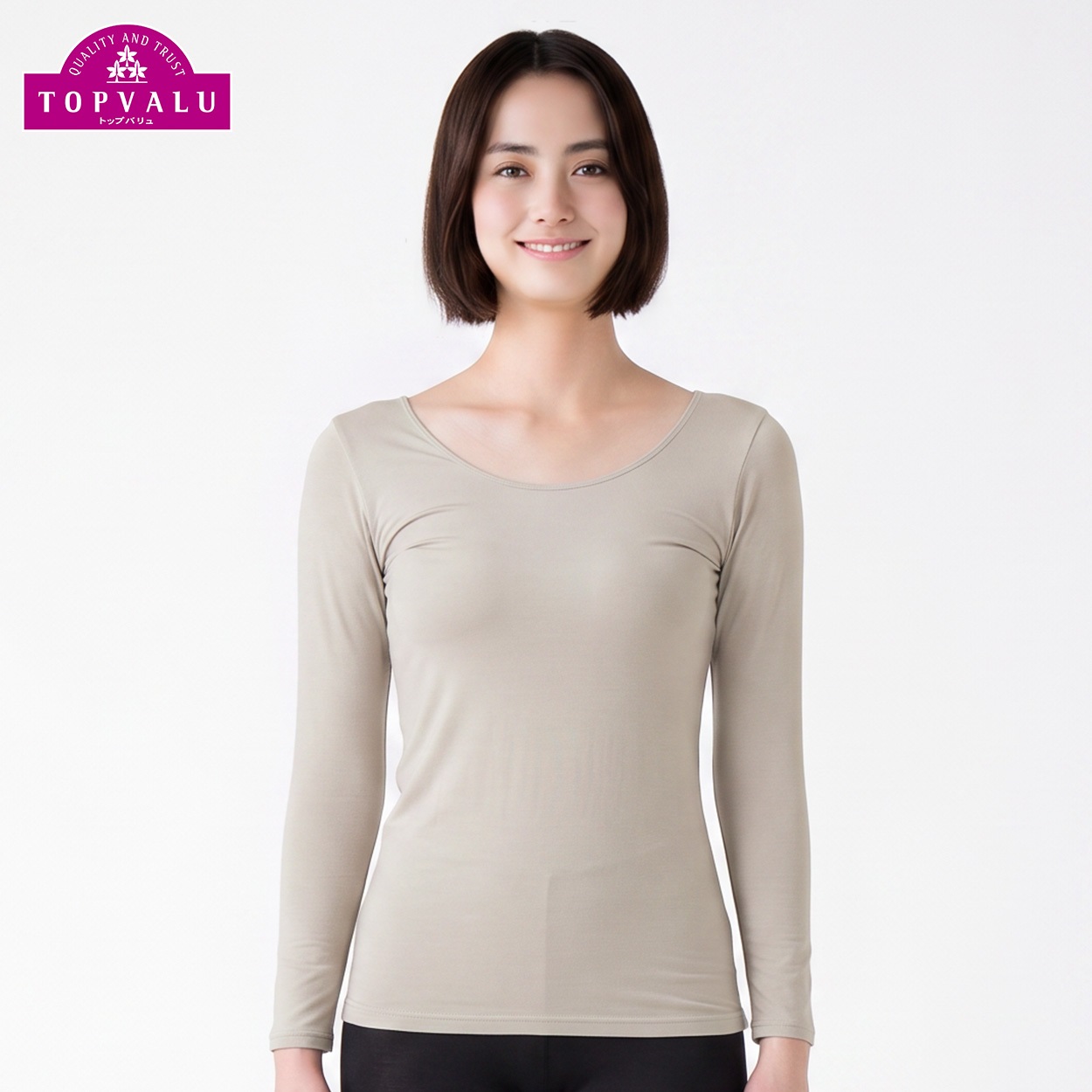 WARM 8分袖 レディス トップバリュ PEACE FIT(ピースフィット)(ウスチャ-2XL)