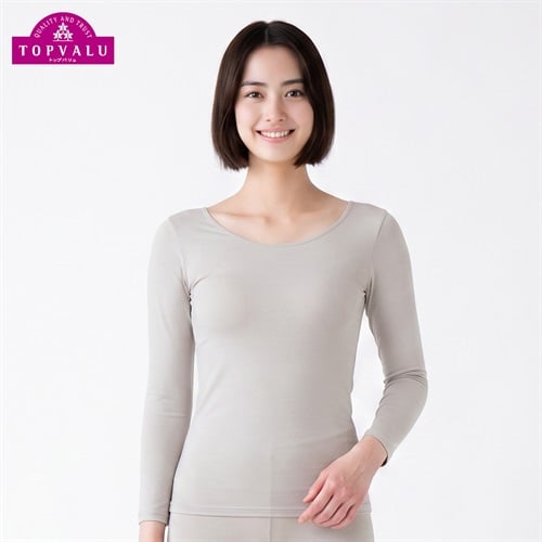 WARM 8分袖 レディス トップバリュ PEACE FIT(ピースフィット)(Ａベ－ジュ-S)