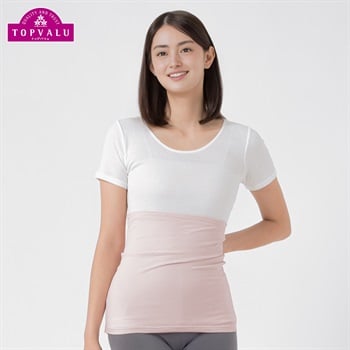 WARMコットンブレンドストレッチ ハラマキ レディス トップバリュ PEACE FIT(ピースフィット)(ウスピンク-M-L)