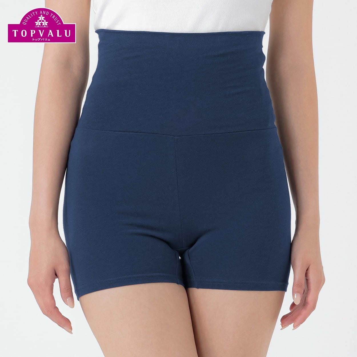 WARMコットン ハラマキ付ボトム レディス トップバリュ PEACE FIT(ピースフィット)(Ａアオ-XL)