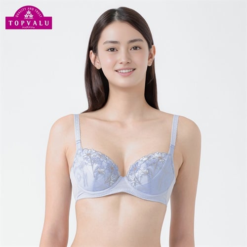 ボリュームアップ ワイヤーブラ レディス トップバリュ Mirai Beauty(ミライビューティ)(ウスアオ-A70)