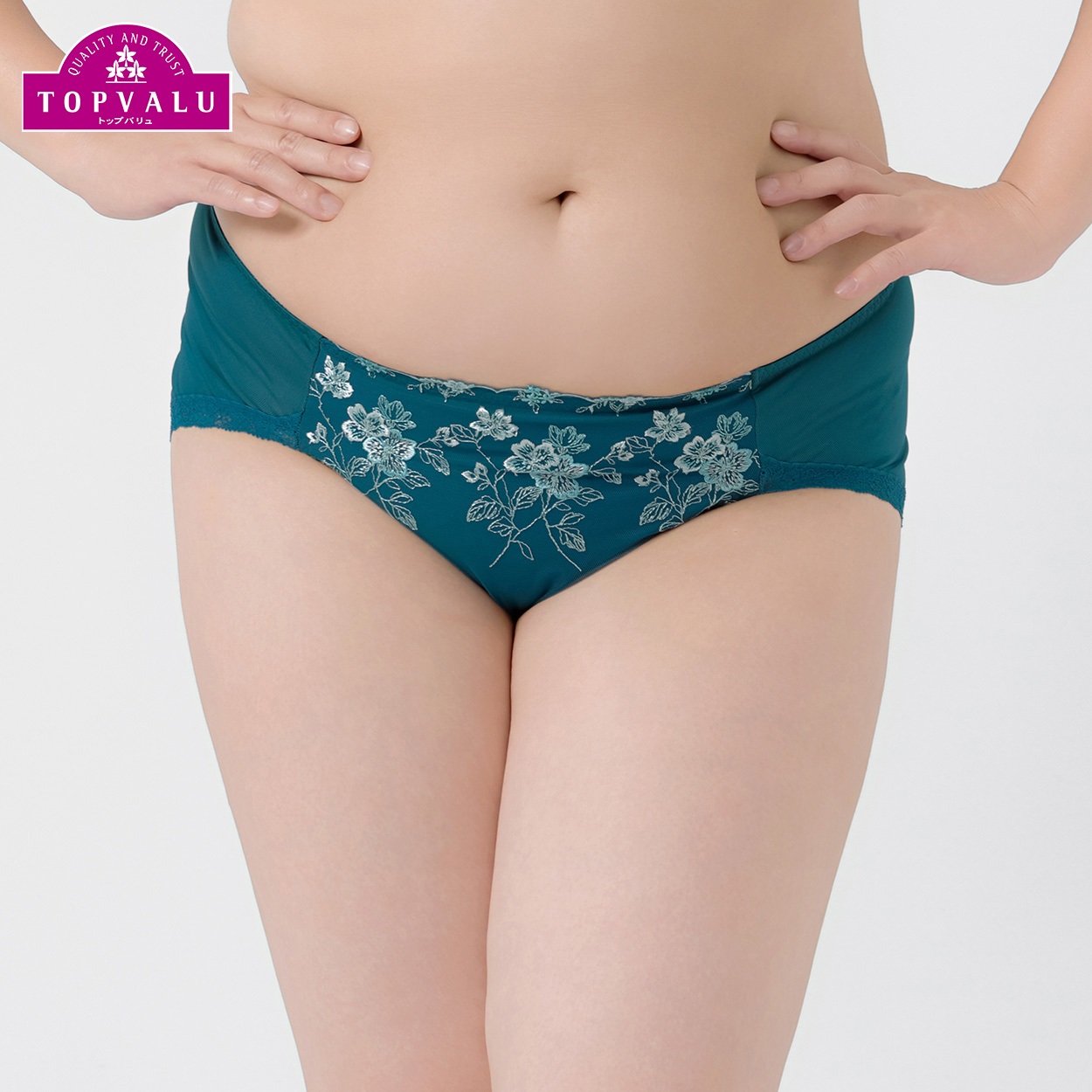 すっきり脇おさえグラマーペアショーツ レディス トップバリュ Mirai Beauty(ミライビューティ)(Ａコイミドリ-M)