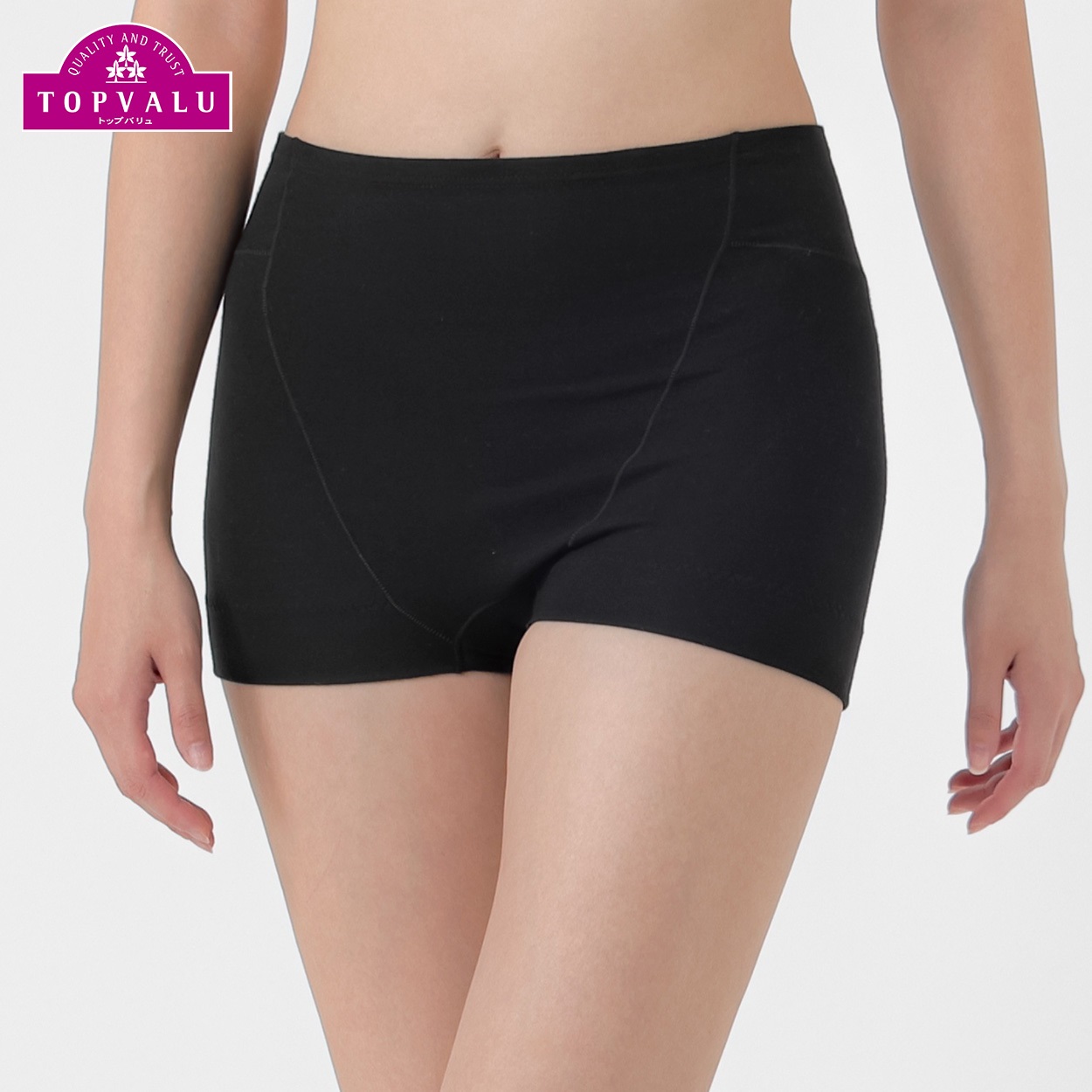 仙骨あたため深ばきショーツ レディス トップバリュ PEACE FIT(ピースフィット)(クロ-M)