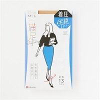 満足着圧ノンランパンティストッキング レディス(サワーベージュ-S-M)