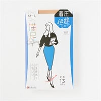 満足着圧ノンランパンティストッキング レディス(ヌーディベージュ-S-M)