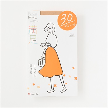 満足30デニールパンティストッキング レディス(クリアヌード-M-L)