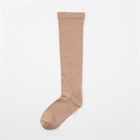 GUNZE(グンゼ) ゆったりはきやすいハイソックス丈無地 レディス(ウスチャ-22-24CM)