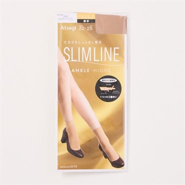 ストッキング スリムライン 厚手くるぶし丈 レディス(シェリ―ベージュ-22-25CM)