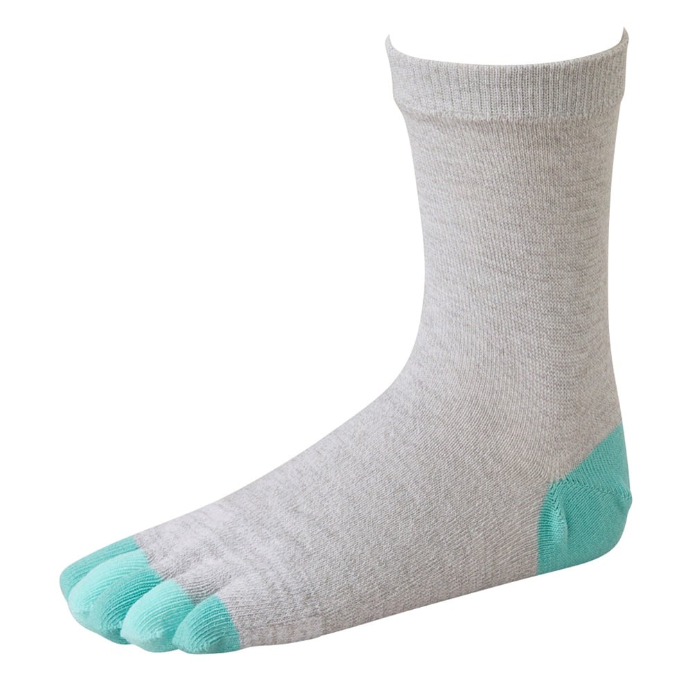 レッグアクセサリーよりどりソックス 5本指 指切り替クルー丈ソックス