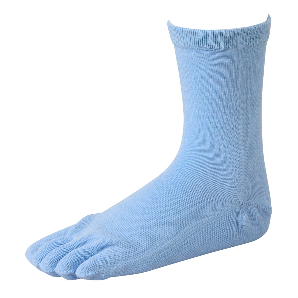 レッグアクセサリーよりどりソックス 5本指無地クルー丈ソックス 15cm