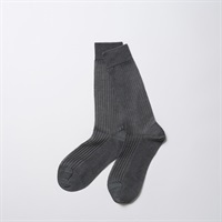 NIRMATA BASIC シア―リブクルー丈ソックス レディス(チャコ－ルグレ－-23-25CM)