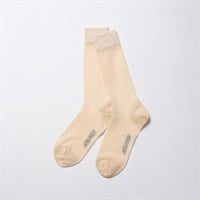 NIRMATA BASIC シア―リブクルー丈ソックス レディス(ベ－ジュ-23-25CM)