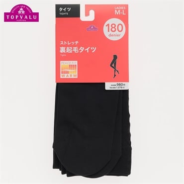 WARM ストレッチ裏起毛タイツ180デニール レディス トップバリュ PEACE