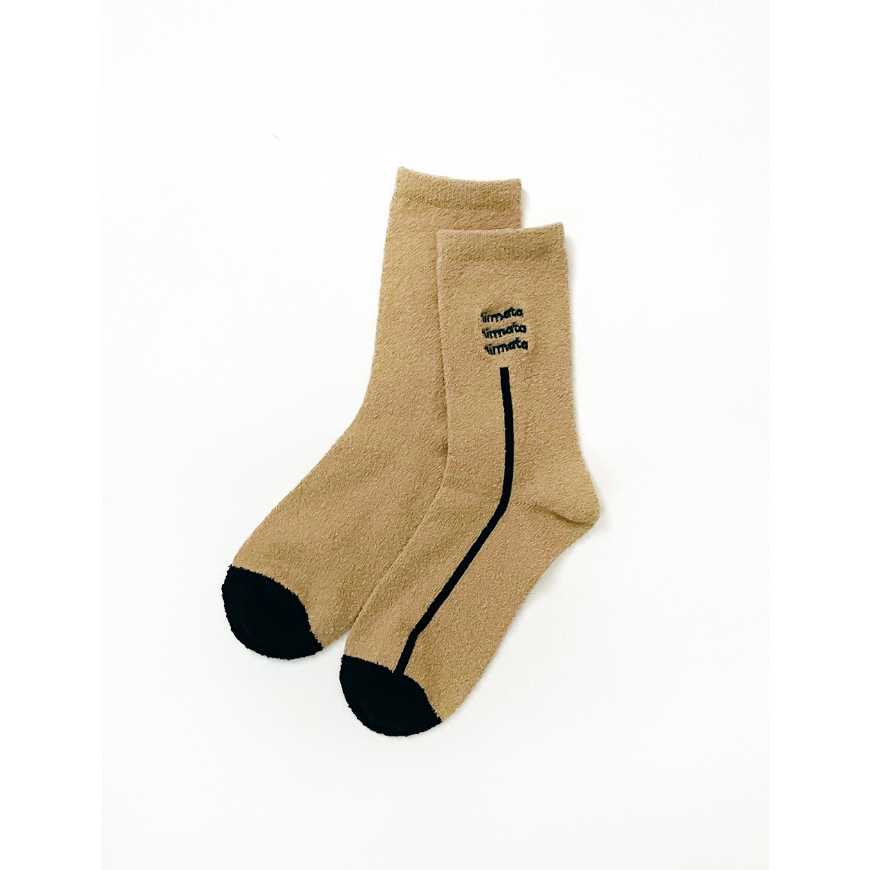 NIRMATA BASIC 波刺繍ブークレソックス レディス(コイアオ-23-25CM)