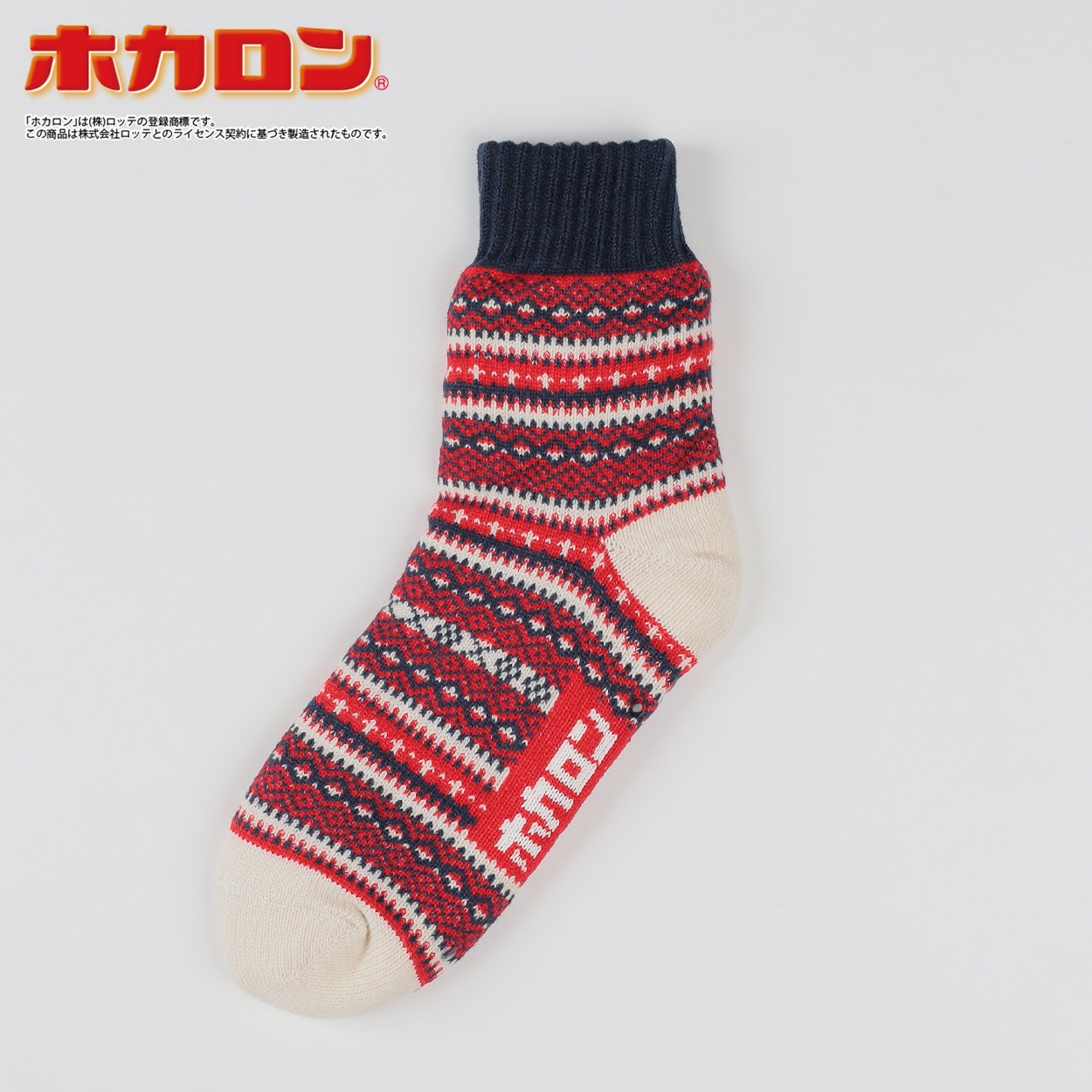 ホカロン　ソックス　Disney　ミニー柄　黒と赤　2点おまとめ　23〜25cm ホカロンソックスDisneyミニー柄黒と赤2点おまとめ23〜25cm