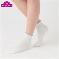 レッグアクセサリー マーガレット柄ショート丈ソックス レディス(シロ-23ｰ25CM)