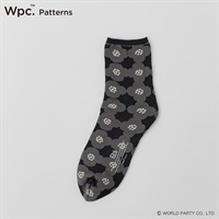 Wpc. Patterns クルー丈 ピオニー 吸水速乾 レディス(クロ-23-25CM)