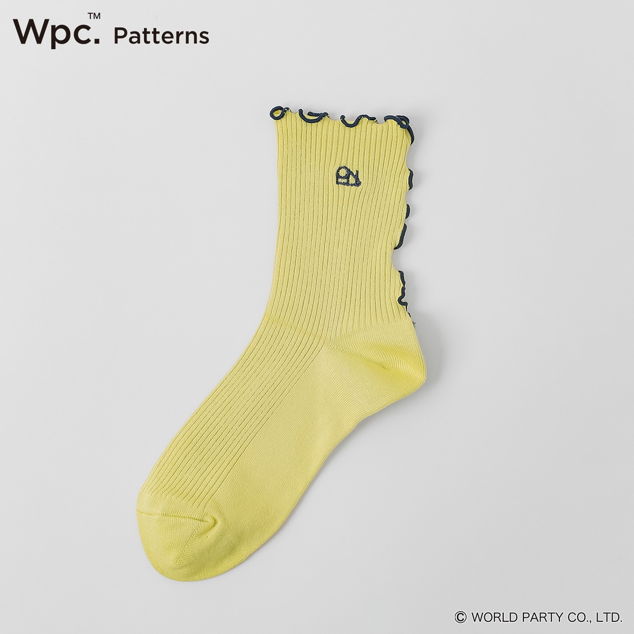 Wpc. Patterns クルー丈 メロウ  吸水速乾 レディス(キイロ-23-25CM)